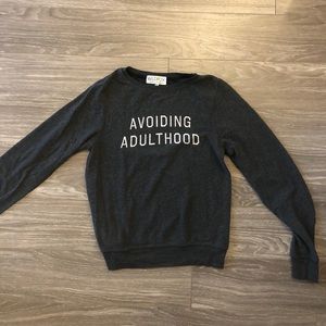 Wild fox avoiding adulthood sweatshirt/longsleeve